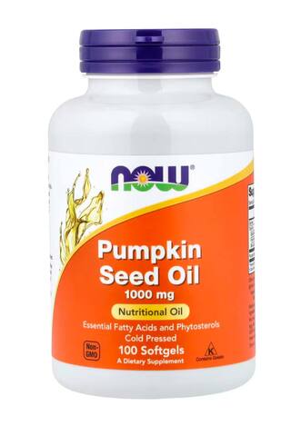 NOW Foods масло семян тыквы, 100 капсул (1000 мг в 1 капсуле)