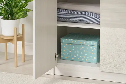 Шкаф трехстворчатый Монако ШК-38 ясень белый