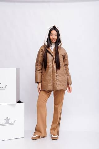 Peuterey Парка-пуховик с вощеным эффектом