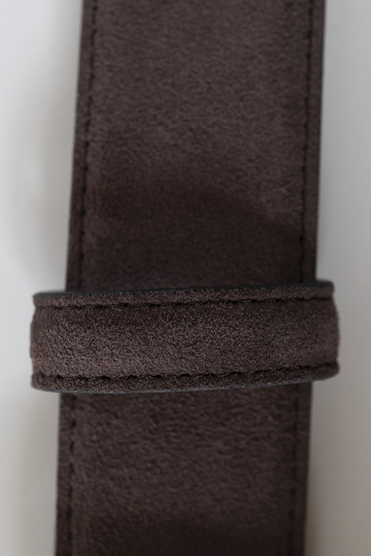 Классический ремень из замши, 35 мм; коричневый