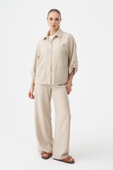 Бежевая блузка-жакет Тамбовчанка