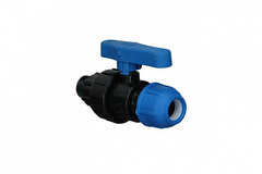 Кран ПНД ПЭ шаровый - Муфта Н/Р 20х1/2 (15/180) 76282