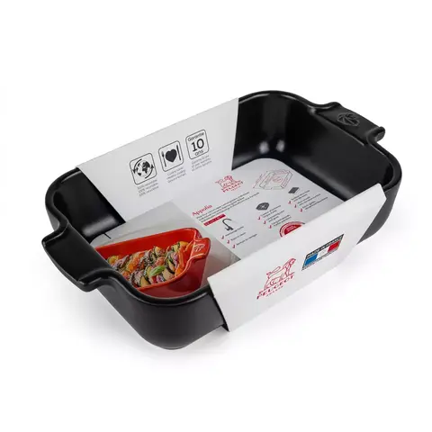 Прямоугольная форма для запекания 22х12см 0.85л Peugeot Satin Black