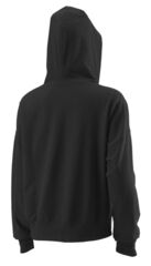 Женская теннисная толстовка Wilson Night Script Eco Cotton PO Hoody W - black/black