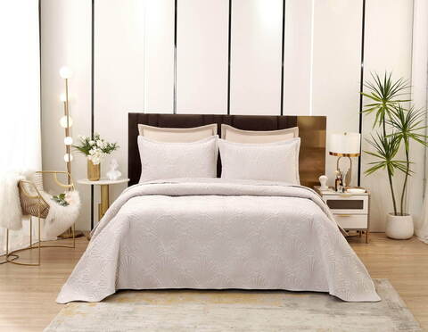 Покрывало 240x260 Sofi De MarkO Ариэль серебряно-серое