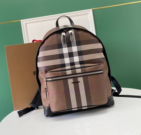Рюкзак Burberry в клетку, коричневый