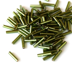 Стеклярус Тохо 9 мм 0037 травяной