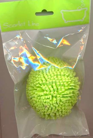 Мочалка S-5017 LIME GREEN для тела