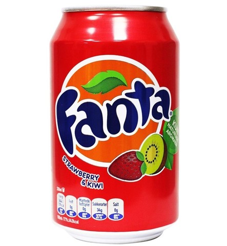 Fanta Strawberry Kiwi Фанта Клубника Киви 0,330 л