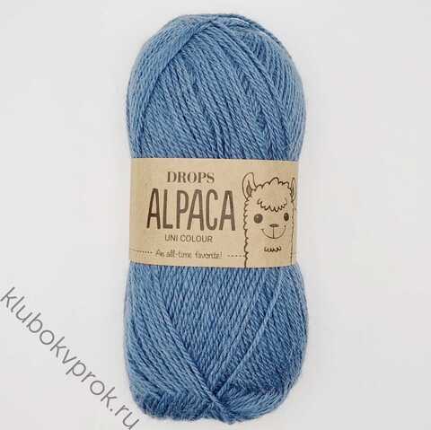 DROPS ALPACA UNI COLOUR 6309, Серый голубой