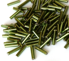 Стеклярус Тохо 9 мм 0037 травяной