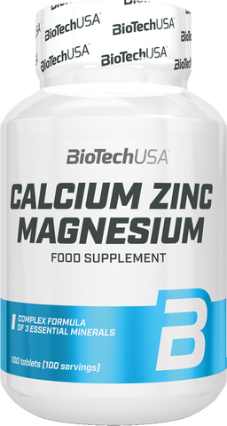 Витамины CALCIUM ZINC MAGNESIUM, BIOTECH USA / 100 таб