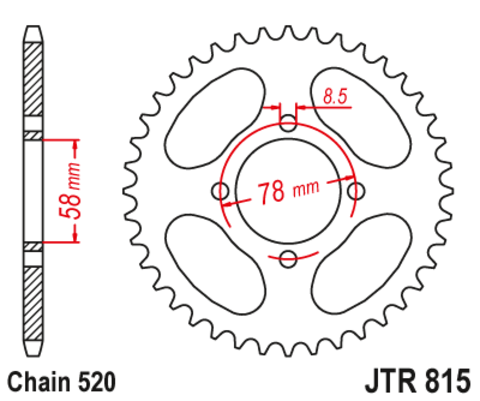 Звезда ведомая JTR815 35