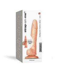 Телесный фаллоимитатор Strap-On-Me Sliding Skin Realistic Dildo size S - 