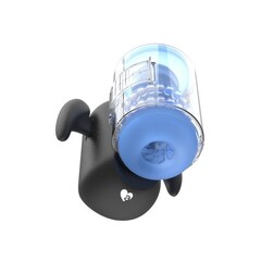 Инновационный робот-мастурбатор Black Knight с массажем бусинами от Amovibe