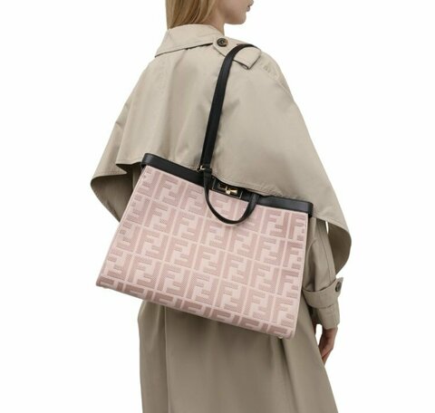 Сумка Fendi Peekaboo X-tote светло-розовый