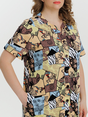 4630 Туника на пуговицах