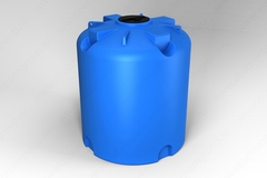 Ёмкость пластиковая пищевая ЭкоПром TR 10000 л. вертикальная (230x230x272см;серый) - арт.555340