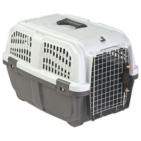 MPS переноска SKUDO #2 - 55х36х35 (В) см, с металлической дверцей с замком серая (Италия)