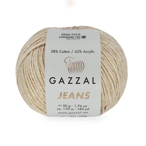 Пряжа Gazzal Jeans 1114 беж