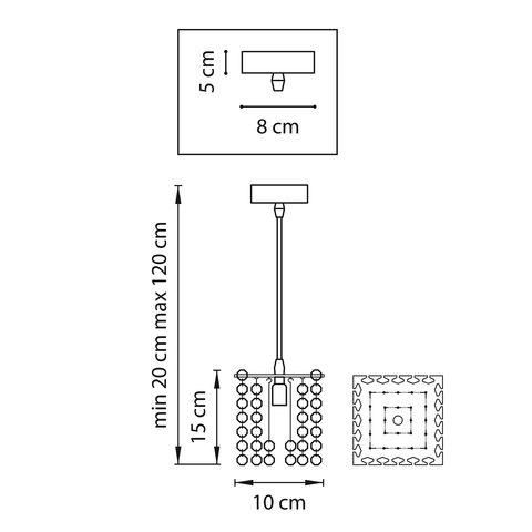 Подвесной светильник Cristallo Lightstar 795414