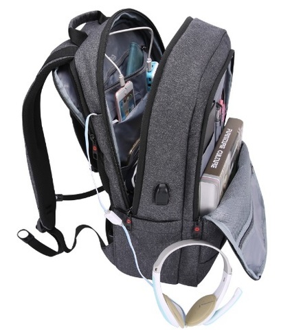 Картинка рюкзак для ноутбука Tigernu t-b3142 usb grey - 3