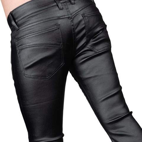 Wornstar | Джинсы мужские HELLRAISER WAXED DENIM PANTS W147 сзади сверху