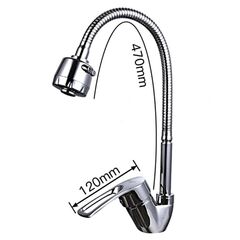 Смеситель для кухни, Frap, гибк излив, с картриджем, хром, F43701-B