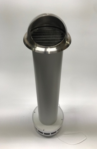 Клапан Инфильтрации Воздуха Airone КИВ 100 1м с выходом стенным из нержавеющей стали