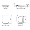Ideal Standard T500301 Ideal Standard i.life B УльтраТонкое сиденье и крышка с функцией плавного закрытия, дюропласт
