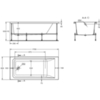 Roca ZRU9307624 EASY акриловая ванна прямоугольная 1700x800 мм, белый