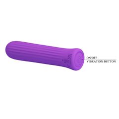 Фиолетовый мини-вибратор Blanche - 10 см. - 