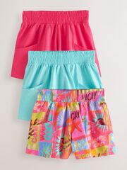 Шорты для девочки Next AH9-445, 3 шт., Розовый, Голубой