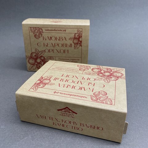 Клюква вяленая с кедровым орехом, 125гр