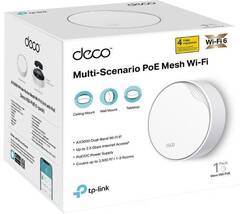 TP-Link Deco X50-PoE(1-pack) Домашняя Mesh Wi-Fi 6 система AX3000, до 574 Мбит/с на 2,4 ГГц + до 2402 Мбит/с на 5 ГГц