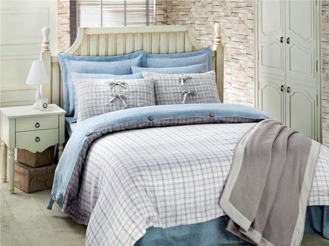 Наволочки 2шт 50x70 Hamam Estiva голубые