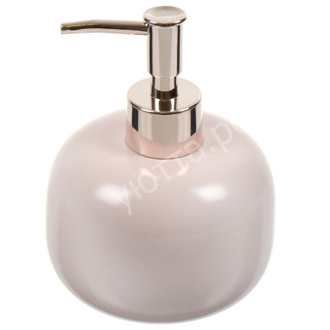 Дозатор для жидкого мыла керамический - Розовый