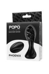 Черная надувная анальная вибровтулка Phoenix - 13,5 см. - 