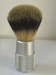 Помазок для бритья синтетика метал ручка светлый