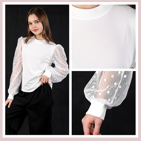 Блуза девочке (8-12) 250217-G5071