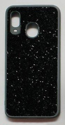Чехол со стразами для Samsung Galaxy A40 (Черный)