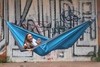 Картинка гамак туристический Ticket to the Moon king size hammock Aqua/Dark Grey - 6