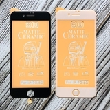 Защитное гибкое стекло Ceramics Matte Film для iPhone 6 / 6s / 7 / 8 / SE 2020 / SE 2022 (Матовое) (Белая рамка)