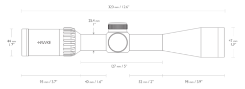 ПРИЦЕЛ HAWKE PANORAMA 4-12X40(MIL-DOT)