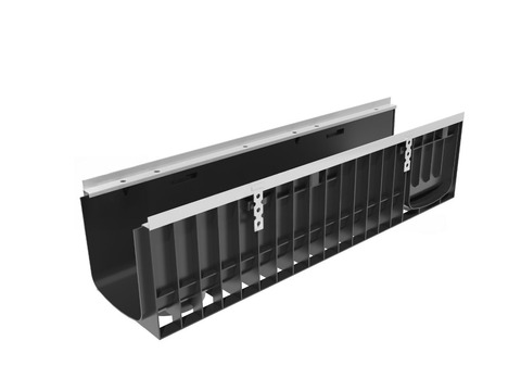 Лоток водоотводный Gidrolica Super DN200 ЛВ-20.24,6.25 – пластиковый, класс нагрузки E600