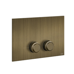 Gessi 54651#713 Gessi VENTI20 Клавиша смыва для унитаза двойная, для инсталляций Geberit Sigma8 и Sigma12, цвет Antique Brass фото