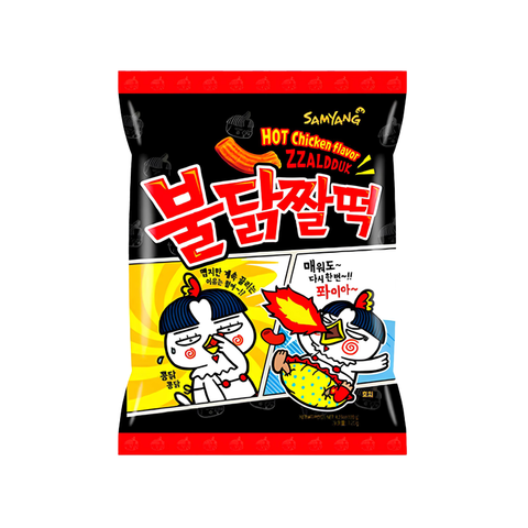 Снеки острые со вкусом бульдак курицы Залдак Samyang Zzalduk Chiken Flavor, 120 гр