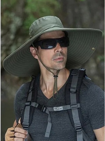 Картинка шляпа Skully Wear extra wide Brim army - 14