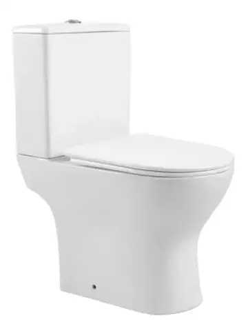 Aquatek AQ2785T-00 AQ2785T-00 ЛЕОН Унитаз напольный  с бачком 595*370*815, горизонтальный выпуск, тонкое сиденье с механизмом плавного опускания, крепеж, TORNADO