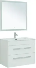 Aquanet 281159 Набор мебели Августа 80 (Flat) цв.белый глянец (281159) фото